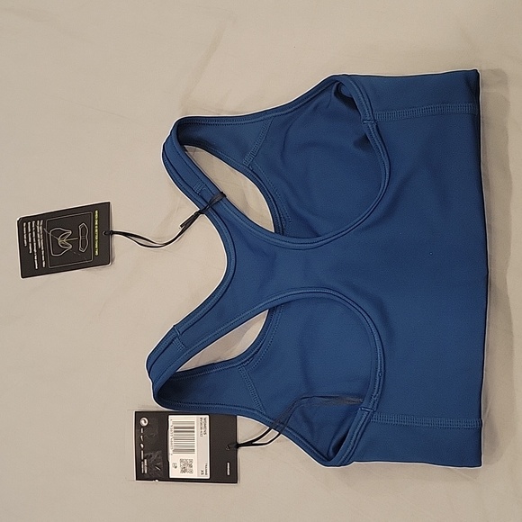 Nike Women's Blue/Black Dri-Fit Sports Bra BV3636-432 Size XS - Picture 4 of 4